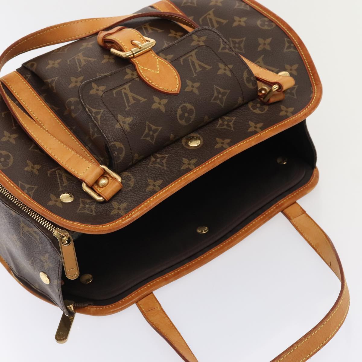 LOUIS VUITTON Monogram Sack Baxter PM Pet Carry M42027 LV Auth 92002