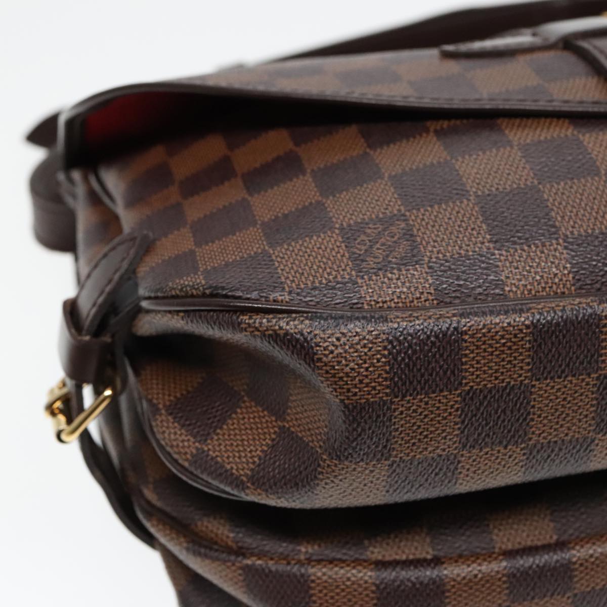 LOUIS VUITTON Damier Ebene Saumur 30 Shoulder Bag N48081 LV Auth 92005A