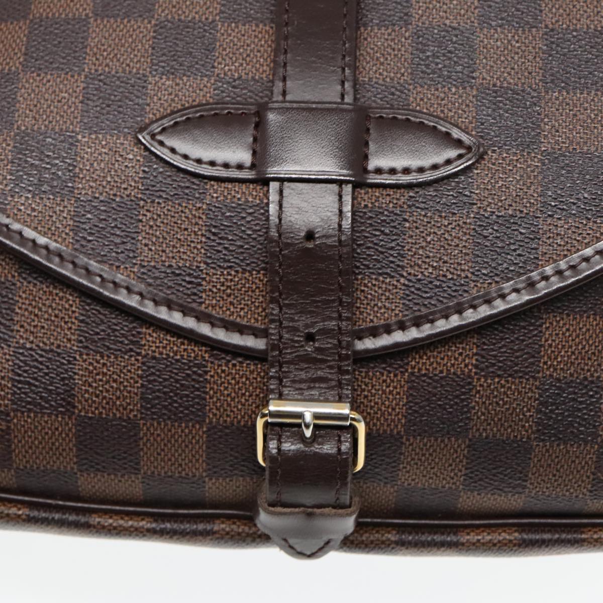 LOUIS VUITTON Damier Ebene Saumur 30 Shoulder Bag N48081 LV Auth 92005A