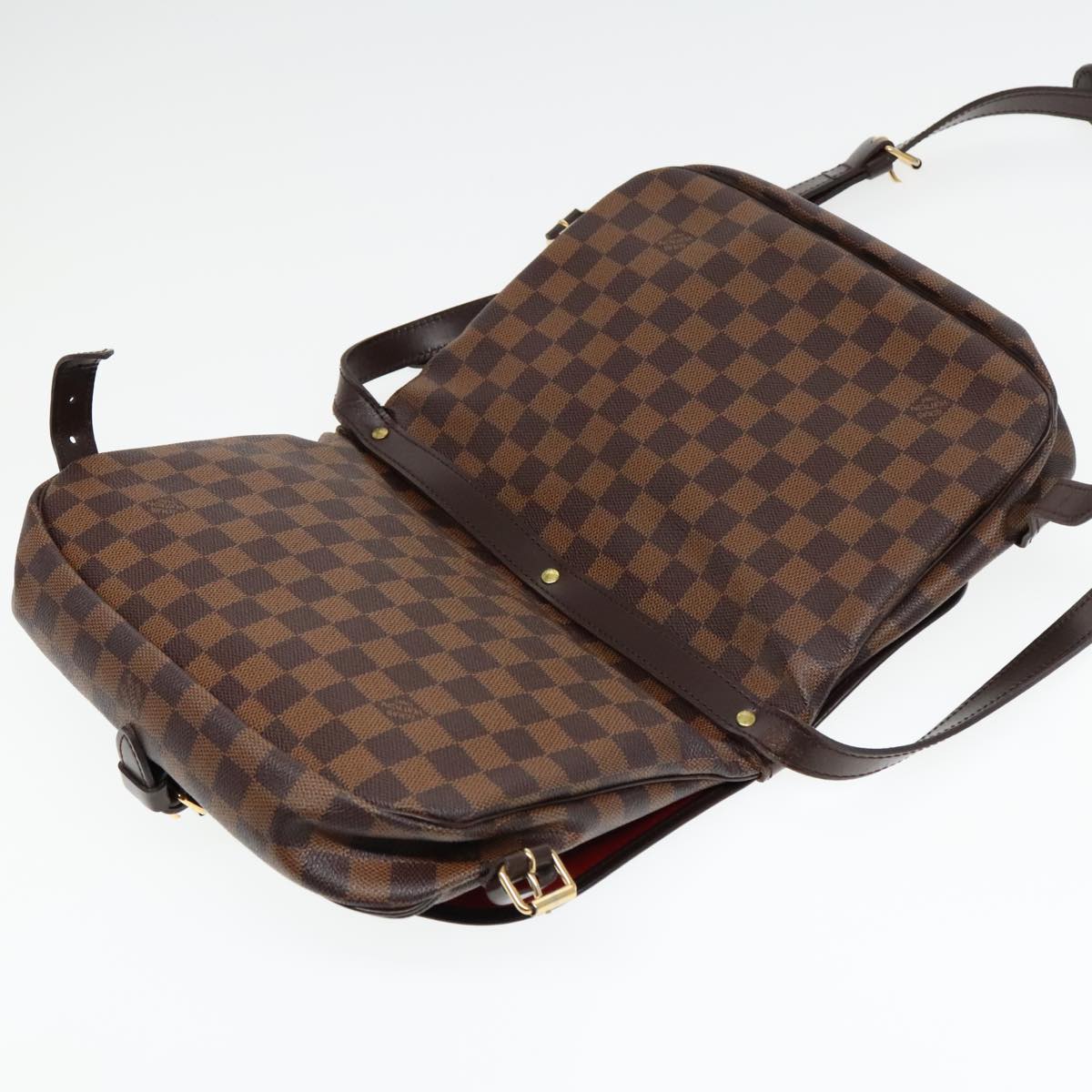 LOUIS VUITTON Damier Ebene Saumur 30 Shoulder Bag N48081 LV Auth 92005A