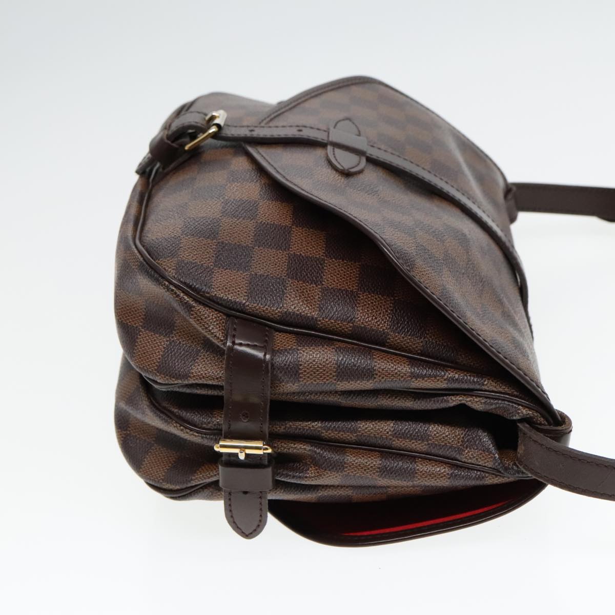 LOUIS VUITTON Damier Ebene Saumur 30 Shoulder Bag N48081 LV Auth 92005A