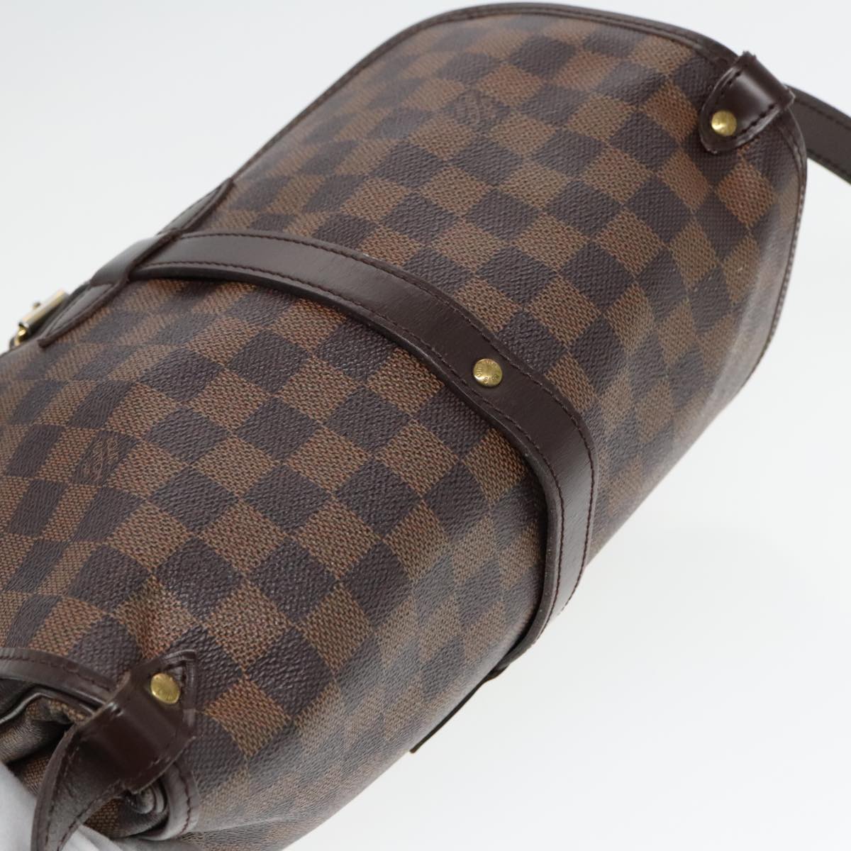 LOUIS VUITTON Damier Ebene Saumur 30 Shoulder Bag N48081 LV Auth 92005A