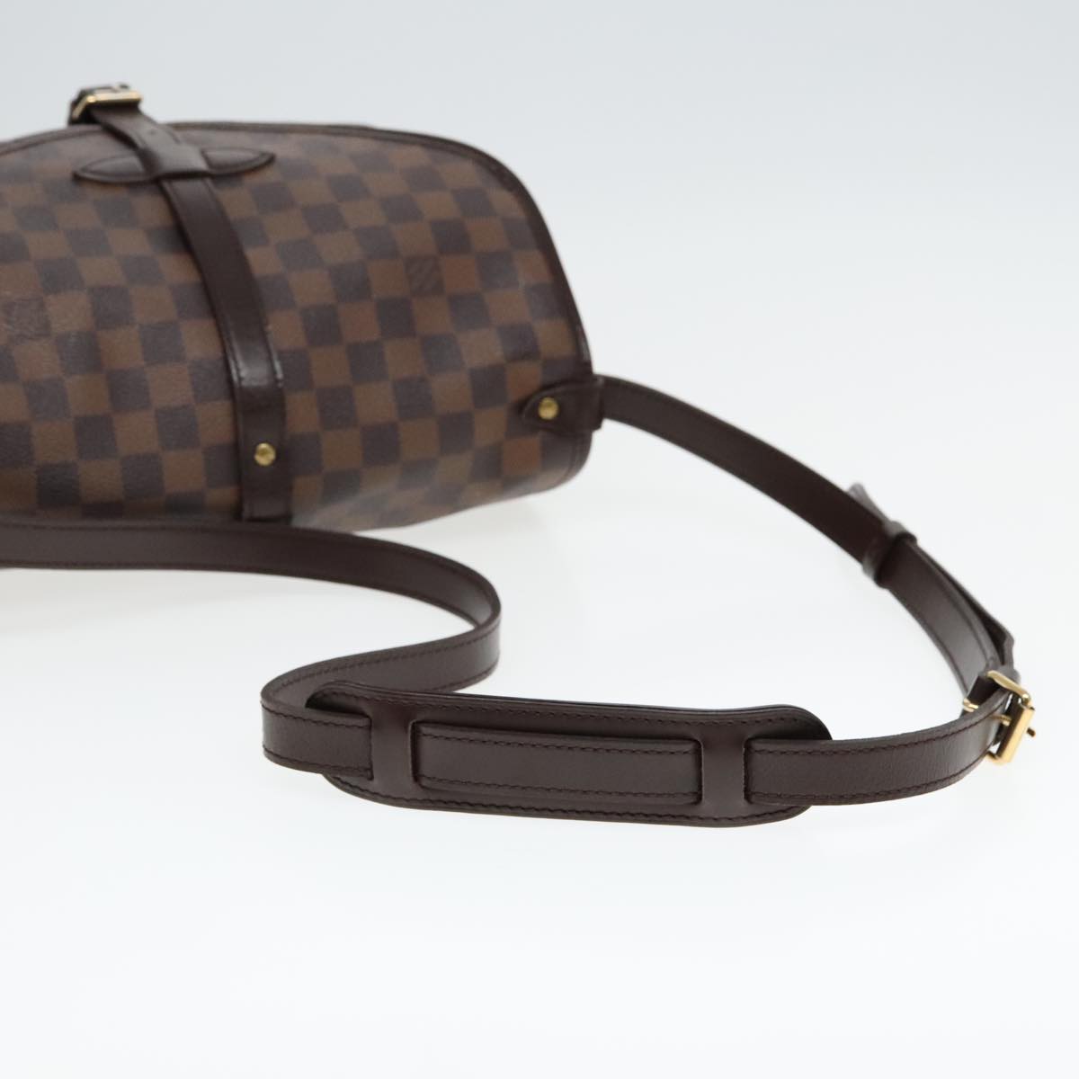 LOUIS VUITTON Damier Ebene Saumur 30 Shoulder Bag N48081 LV Auth 92005A