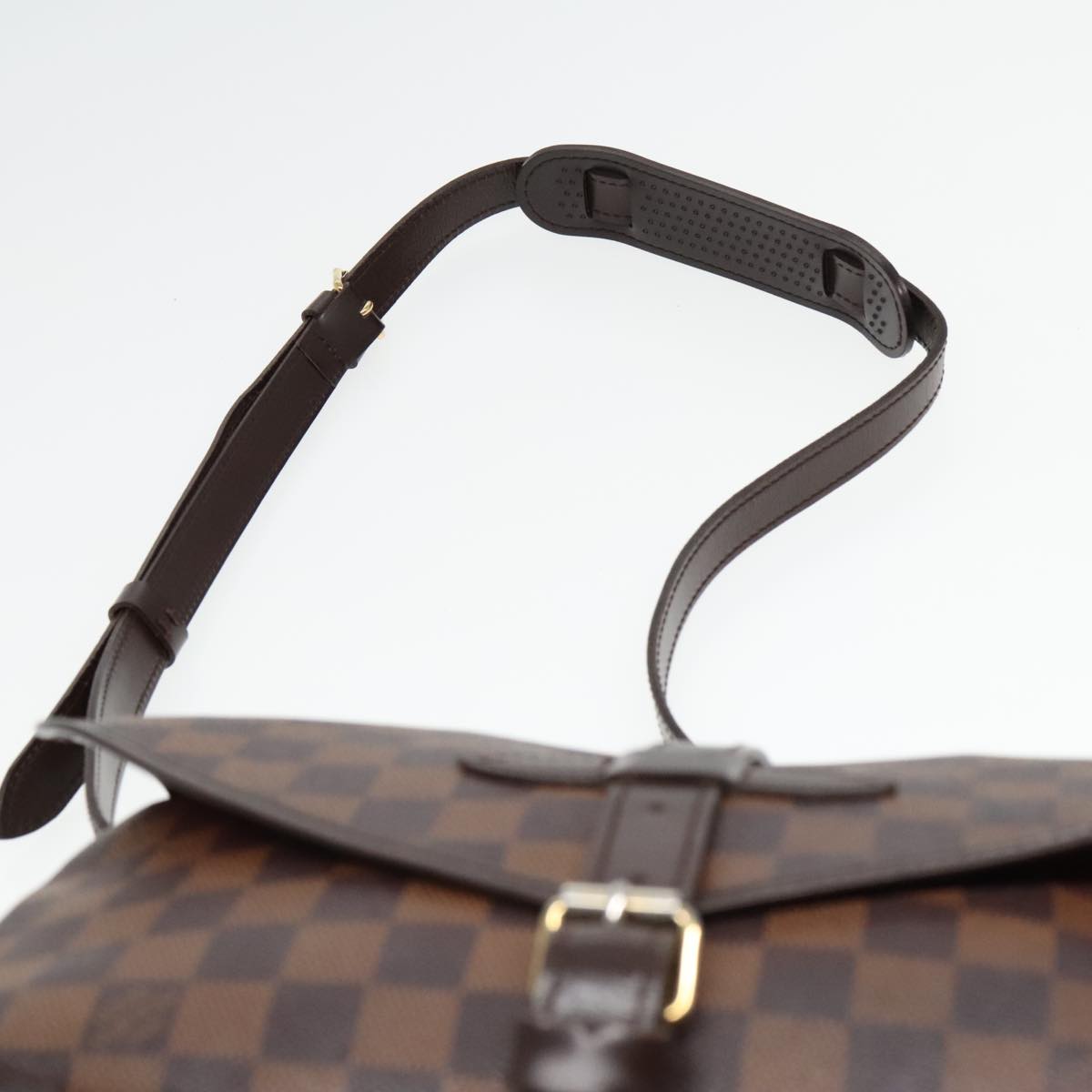 LOUIS VUITTON Damier Ebene Saumur 30 Shoulder Bag N48081 LV Auth 92005A