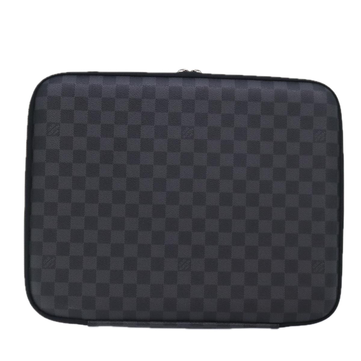 LOUIS VUITTON Damier Graphite Computer Sleeve MM PC Case LV Auth 92011A - 0