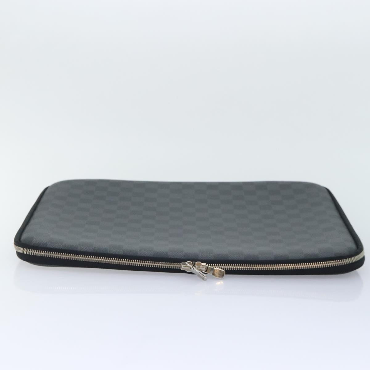 LOUIS VUITTON Damier Graphite Computer Sleeve MM PC Case LV Auth 92011A