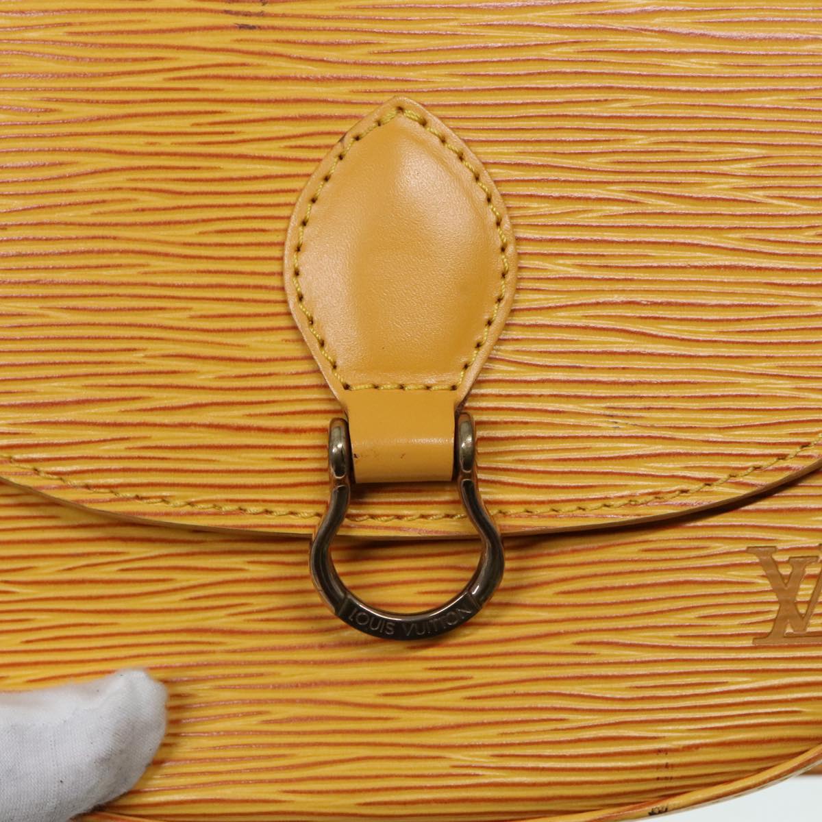 LOUIS VUITTON Epi Saint Cloud PM Shoulder Bag Yellow M52219 LV Auth 92028