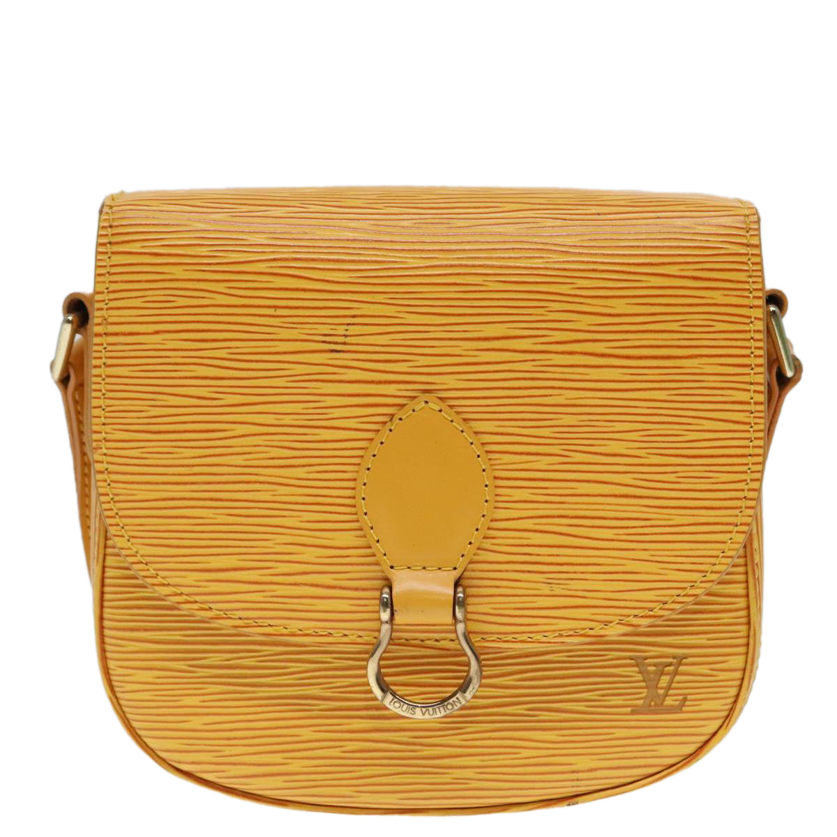 LOUIS VUITTON Epi Saint Cloud PM Shoulder Bag Yellow M52219 LV Auth 92028