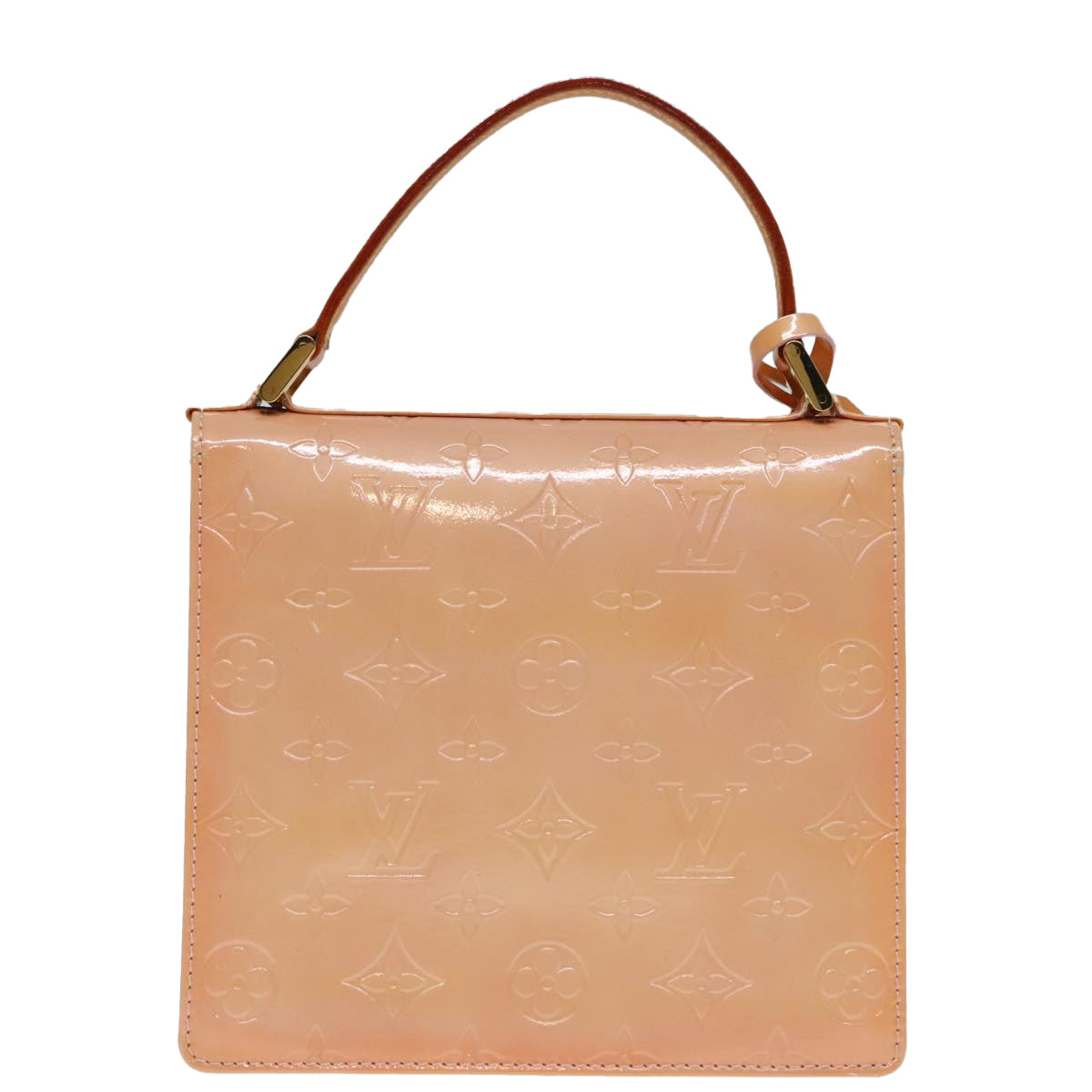 LOUIS VUITTON Vernis Spring Street Hand Bag Marshmallow Pink M91033 Auth 92033