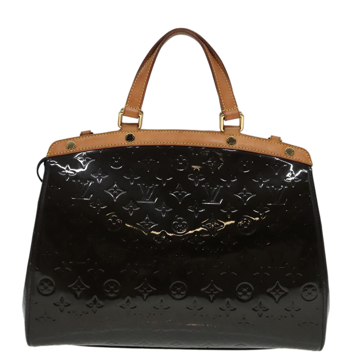 LOUIS VUITTON Vernis Blair GM Hand Bag 2way Terre Domble M91453 LV Auth 92041 - 0