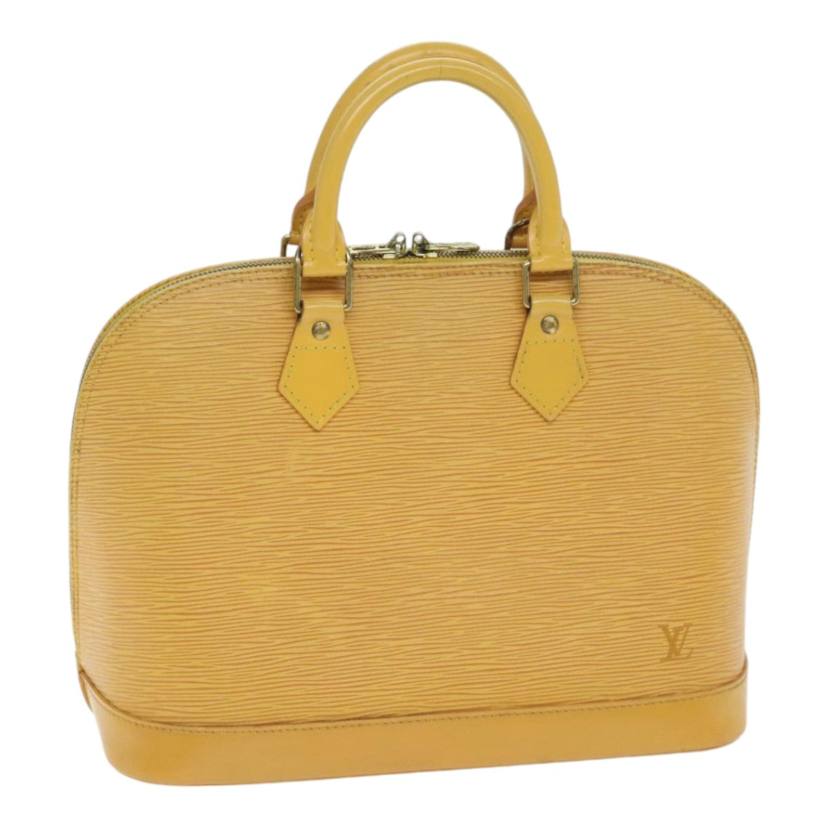 LOUIS VUITTON Epi Alma Hand Bag Yellow M52149 LV Auth 92048