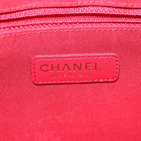 CHANEL Matelasse Chain Shoulder Bag Cotton Black White CC Auth 92066SM