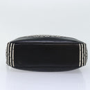 CHANEL Matelasse Chain Shoulder Bag Cotton Black White CC Auth 92066SM-5