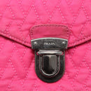 PRADA Chain Shoulder Bag Nylon Pink Auth 92071-10