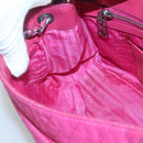 PRADA Chain Shoulder Bag Nylon Pink Auth 92071-21