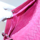 PRADA Chain Shoulder Bag Nylon Pink Auth 92071-25