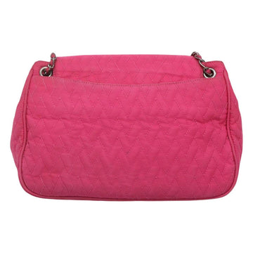 PRADA Chain Shoulder Bag Nylon Pink Auth 92071 - 0