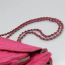 PRADA Chain Shoulder Bag Nylon Pink Auth 92071-14
