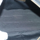 Salvatore Ferragamo Gancini Chain Shoulder Bag Leather Black Gold Auth 92072AV-10