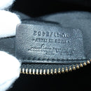 Salvatore Ferragamo Gancini Chain Shoulder Bag Leather Black Gold Auth 92072AV-11