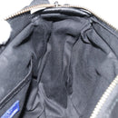 BURBERRY Nova Check Blue Label Chain Hand Bag Wool Gray Auth 92080-19