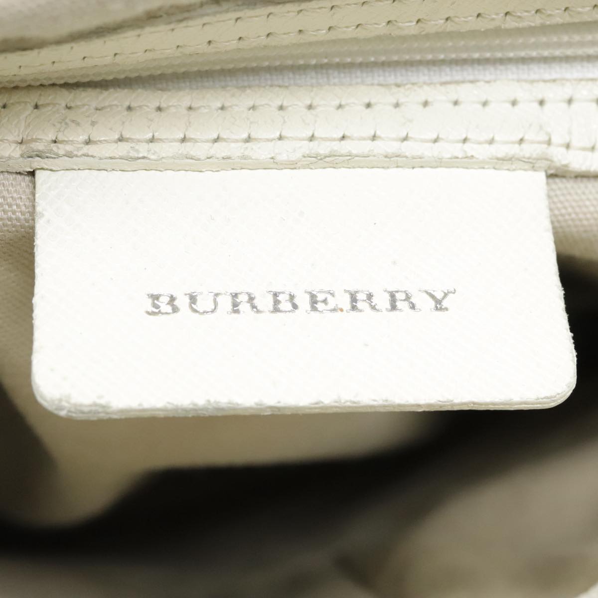 BURBERRY Nova Check Shoulder Bag Canvas Leather Beige Gold Auth 92085