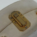 CHANEL Vanity Hand Bag Leather White CC Auth 92088-17