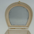 CHANEL Vanity Hand Bag Leather White CC Auth 92088-11