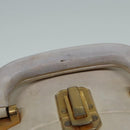 CHANEL Vanity Hand Bag Leather White CC Auth 92088-8