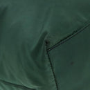 PRADA Hand Bag Nylon Plastic Khaki Black Silver Auth 92115-17