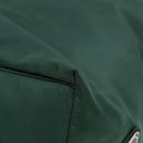PRADA Hand Bag Nylon Plastic Khaki Black Silver Auth 92115-18