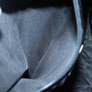 PRADA Hand Bag Nylon Plastic Khaki Black Silver Auth 92115-24