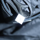 PRADA Hand Bag Nylon Plastic Khaki Black Silver Auth 92115-11