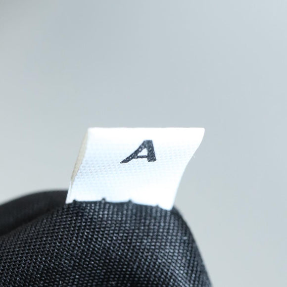 PRADA Hand Bag Nylon Plastic Khaki Black Silver Auth 92115