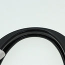 PRADA Hand Bag Nylon Plastic Khaki Black Silver Auth 92115-14