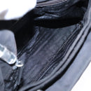 PRADA Hand Bag Nylon Plastic Black Clear Silver Auth 92116-10