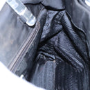 PRADA Hand Bag Nylon Plastic Black Clear Silver Auth 92116-19