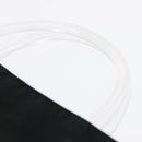 PRADA Hand Bag Nylon Plastic Black Clear Silver Auth 92116-8