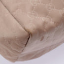 GUCCI GG Nylon Tote Bag Pink Brown Gold 282439 Auth 92132-14