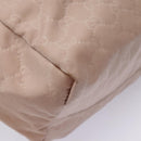 GUCCI GG Nylon Tote Bag Pink Brown Gold 282439 Auth 92132-15