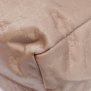 GUCCI GG Nylon Tote Bag Pink Brown Gold 282439 Auth 92132-16