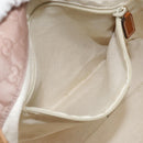 GUCCI GG Nylon Tote Bag Pink Brown Gold 282439 Auth 92132-21