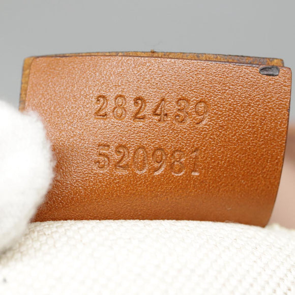 GUCCI GG Nylon Tote Bag Pink Brown Gold 282439 Auth 92132