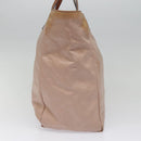 GUCCI GG Nylon Tote Bag Pink Brown Gold 282439 Auth 92132-4
