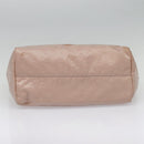 GUCCI GG Nylon Tote Bag Pink Brown Gold 282439 Auth 92132-5