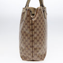 GUCCI GG Crystal Tote Bag Coated Canvas Beige Gold 189896 Auth 92133-3