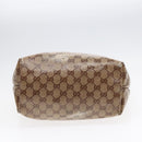 GUCCI GG Crystal Tote Bag Coated Canvas Beige Gold 189896 Auth 92133-5