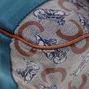 CELINE C Sulky Shoulder Bag PVC Gray Brown gold Auth 92150-15