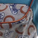 CELINE C Sulky Shoulder Bag PVC Gray Brown gold Auth 92150-9