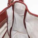 CELINE C Sulky Shoulder Bag PVC Gray Brown gold Auth 92150-19